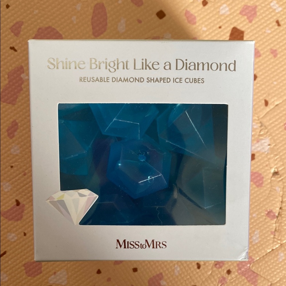 Miss to Mrs Blue Diamond Ice Cubes